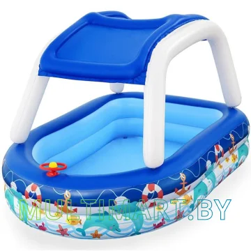 Надувной бассейн Bestway Морской капитан 54370 (213х155х132)